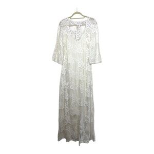 Miss June Paris Bohemian Long-Chic Dress White in‎ Size 2